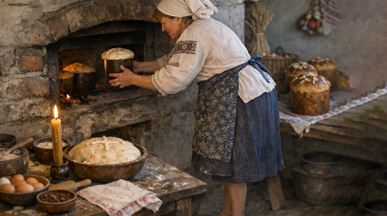 Від паски до сирних коників: як виглядав традиційний великодній стіл