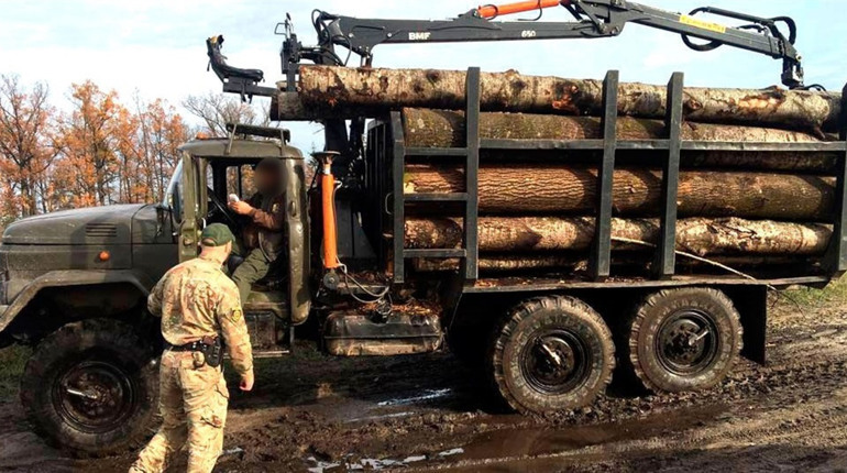У Сарненському районі «ЗІЛ» з деревиною втікав від поліцейських