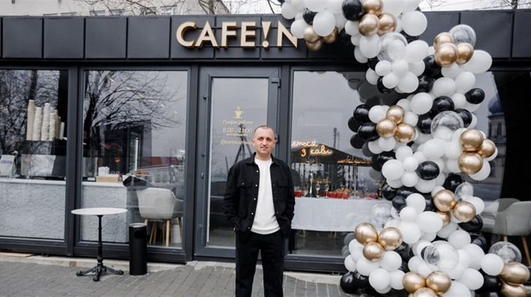 Кіцманчанин після фронту відкрив власну справу — кав’ярню “Кофеїн”