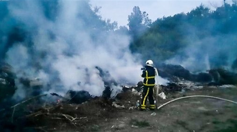 На Смілянщині горів полігон твердих побутових відходів