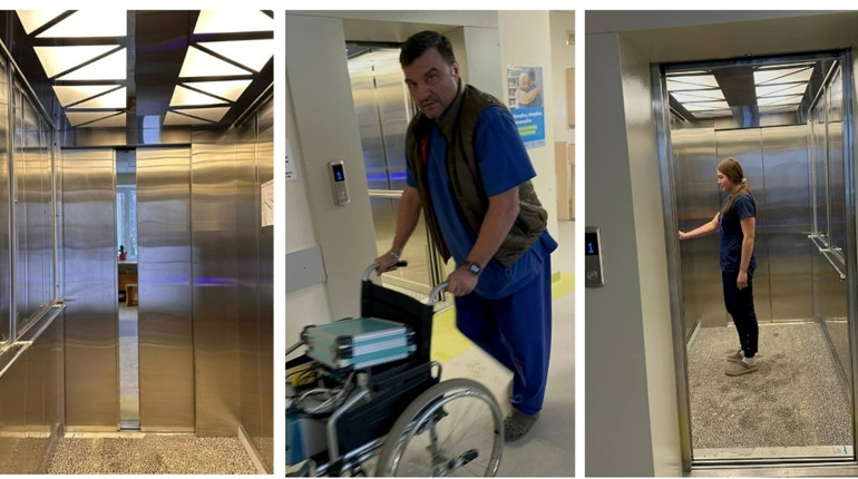 У Жмеринській ЦРЛ запрацював новий безбар’єрний ліфт: відео