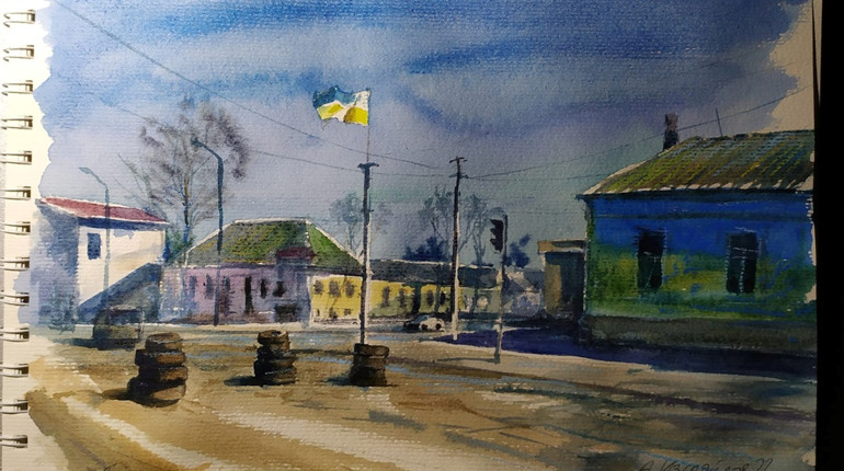 Незламний Вознесенськ на малюнках художника Андріяна Ізмайлова