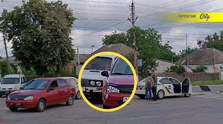 У Переяславі на вулиці Гімназійній зіткнулися Lada і ВАЗ
