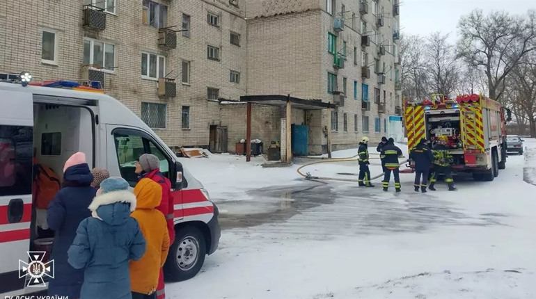 Наслідки пожежі у Жовтих Водах по вулиці Героїв Чорнобиля, 1: відео