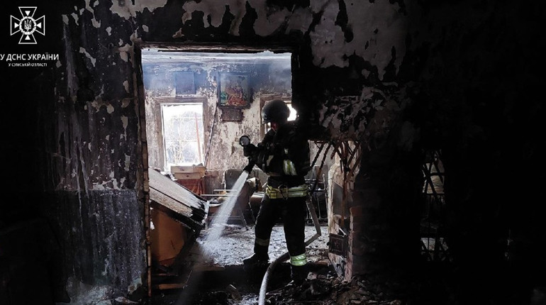 На Глухівщині у пожежі в приватному будинку загинув чоловік