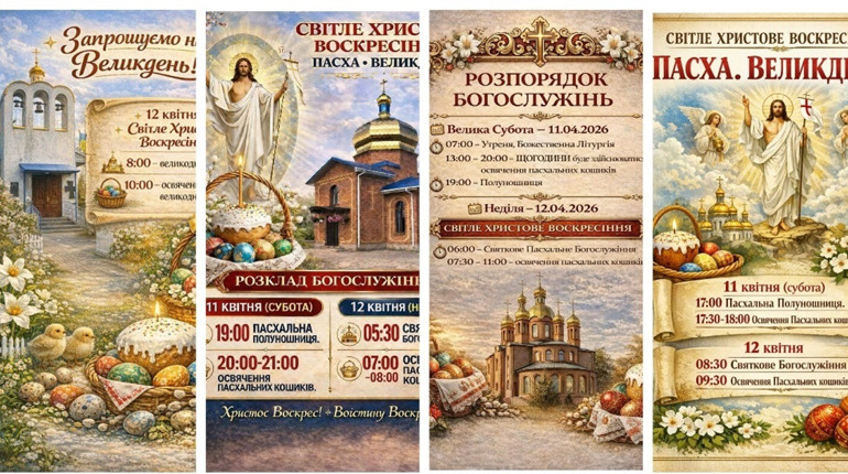 Коли і де у Жмеринці освячуватимуть великодні кошики 11 і 12 квітня: години