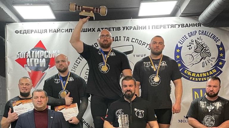 В Івано-Франківську на чемпіонаті України з богатирських ігор Валерій Газаєв виборов “золото”