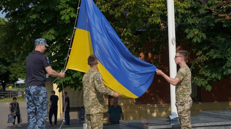 У Фастові підняли Прапор Військово-морських сил Збройних сил України