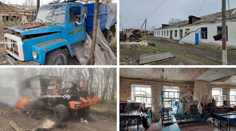 Удар по профтехучилищу та вантажівці: загинула людина під час атаки по Петропавлівській громаді