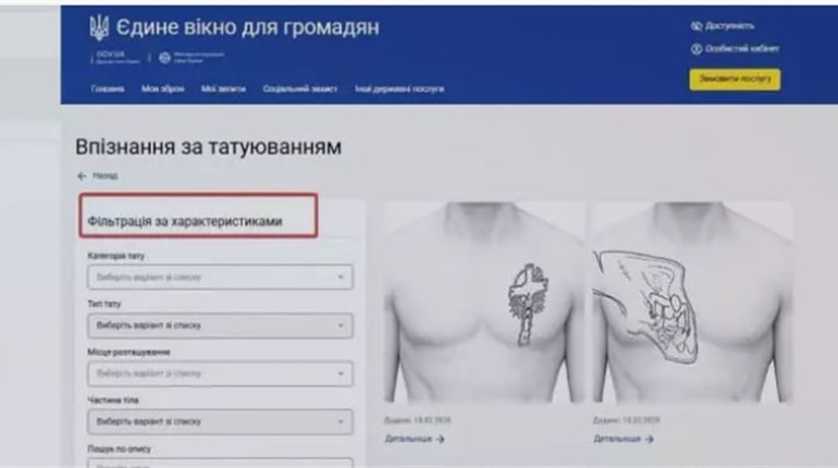 Татуювання як ключ до пошуку: як працює новий онлайн-сервіс МВС для впізнання зниклих безвісти
