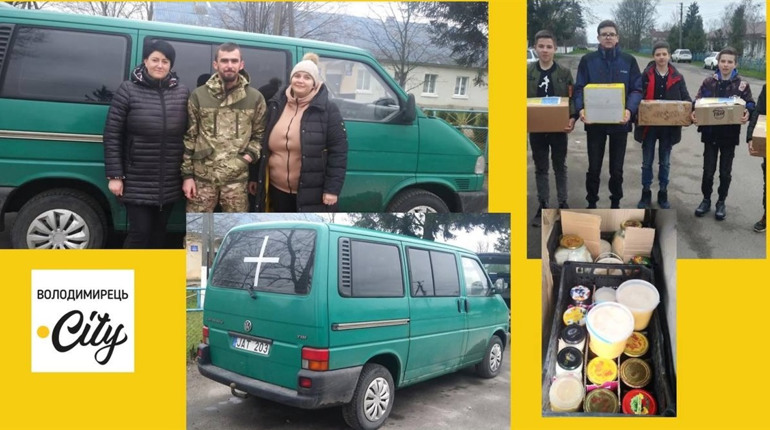 Жителі Полицької громади передали черговий автомобіль із усім необхідним для військових