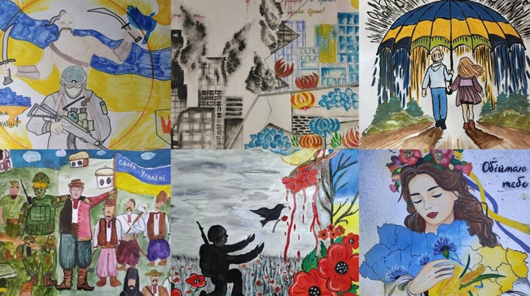 Патріотичні малюнки тростянчан: юні художники здобули призові місця на фестивалі "Чисті роси"