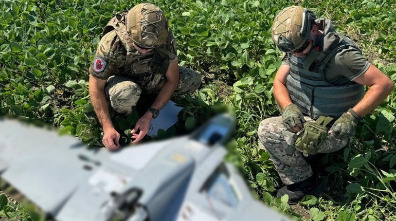 На Сумщині чоловік знайшов на полі ворожий дрон-камікадзе з вибухівкою