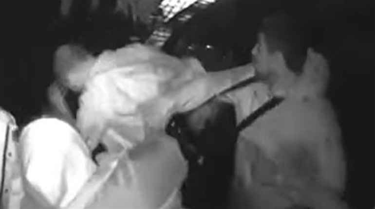 Ударили сзади кастетом