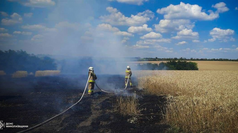 32 пожежі загасили на Миколаївщині за добу: статистика від рятувальників