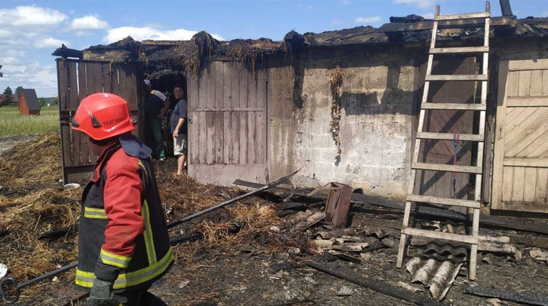 Пожежа в Малому Жолудську – в господарстві збитки