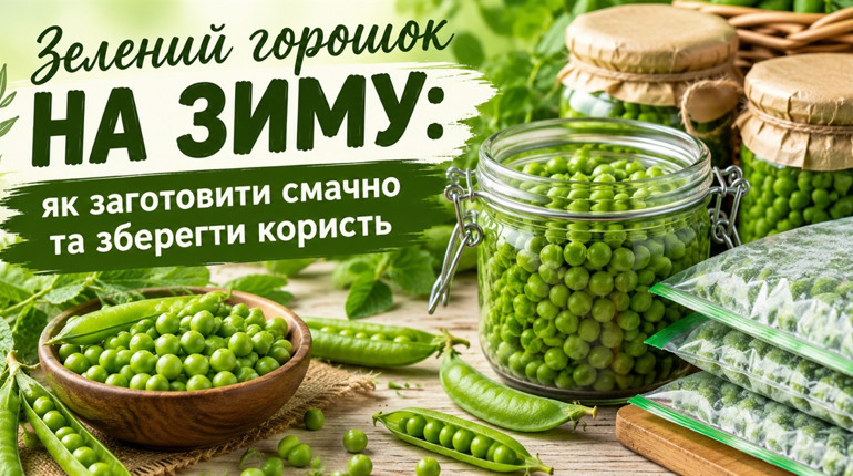 Зелений горошок на зиму: 4 прості способи зберегти літній урожай
