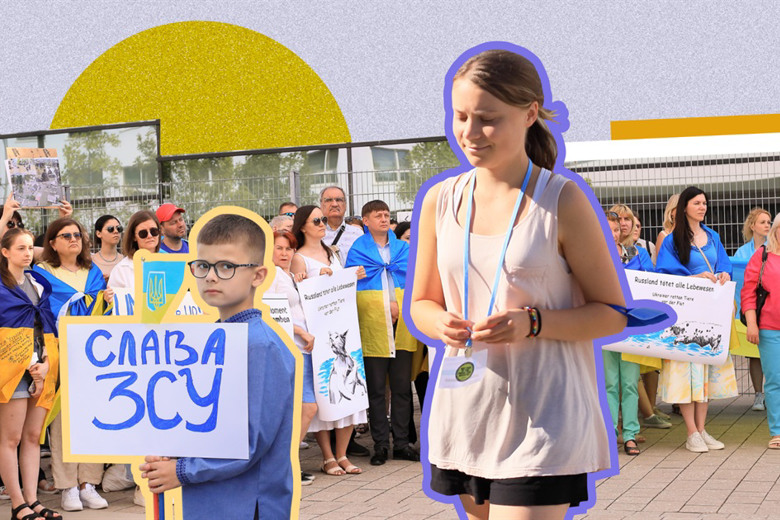 "Стоп екоцид": як українці запросили Ґрету Тунберг виступити на акції проти підриву Каховської ГЕС