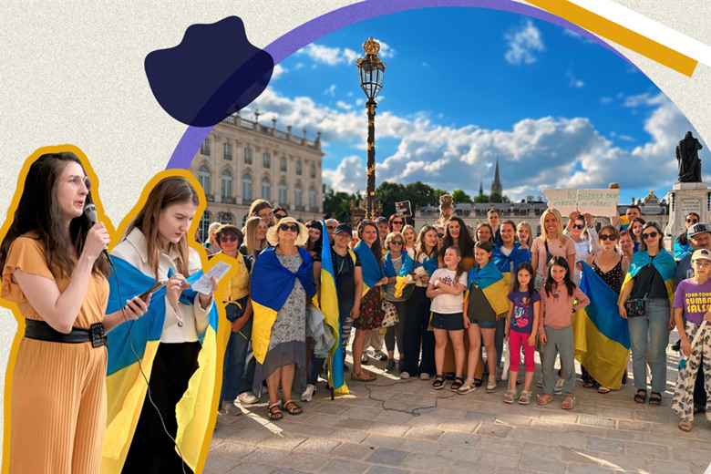 "Хто страшніше – рак чи росія": як українці у Франції мітингують на підтримку України