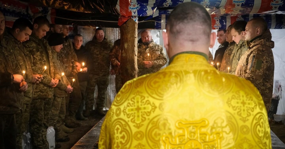 Воїни "тридцятки" на передовій відзначили Хрещення Господнє