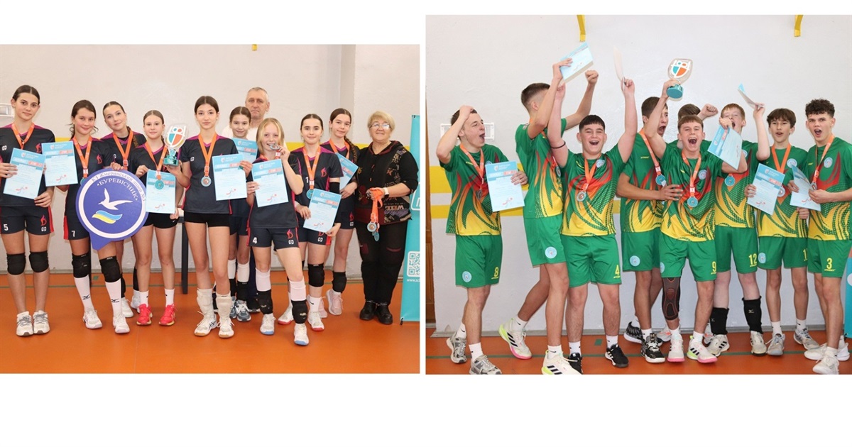 Дівчата ліцею №3 та юнаки ліцею №2 представлять громаду на районних змаганнях з волейболу