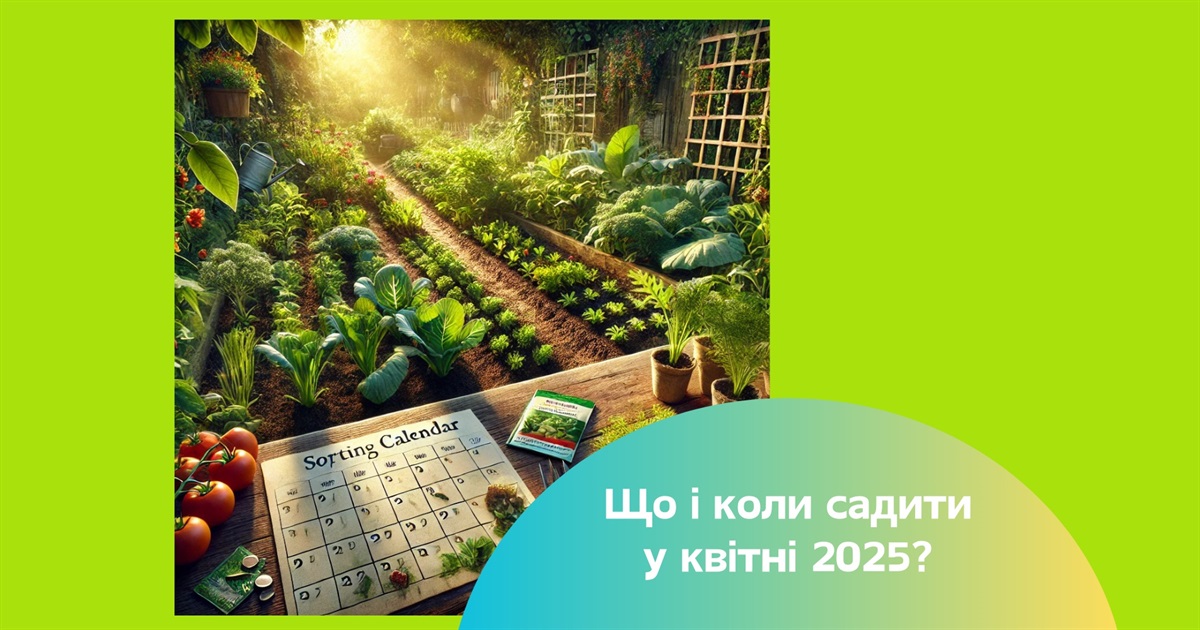 Місячний посівний календар на квітень 2025 року: що і коли садити?