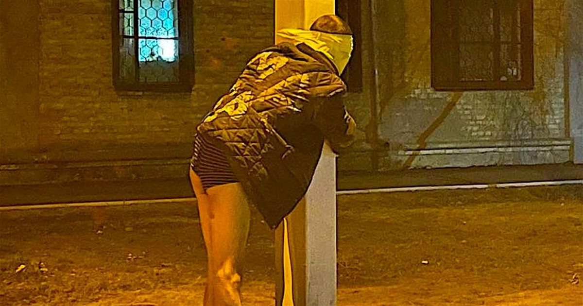 В Измаиле ночью привязали к столбу мародеров
