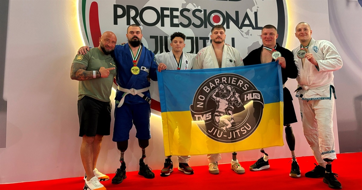Українські ветерани стали переможцями чемпіонату світу з пара-джиу-джитсу в Абу-Дабі