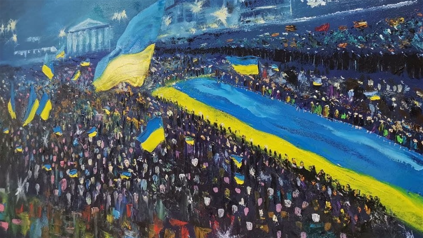 Забрати із собою всю любов до рідного міста. Обговорюємо картини на виставці переселенців «За межею»