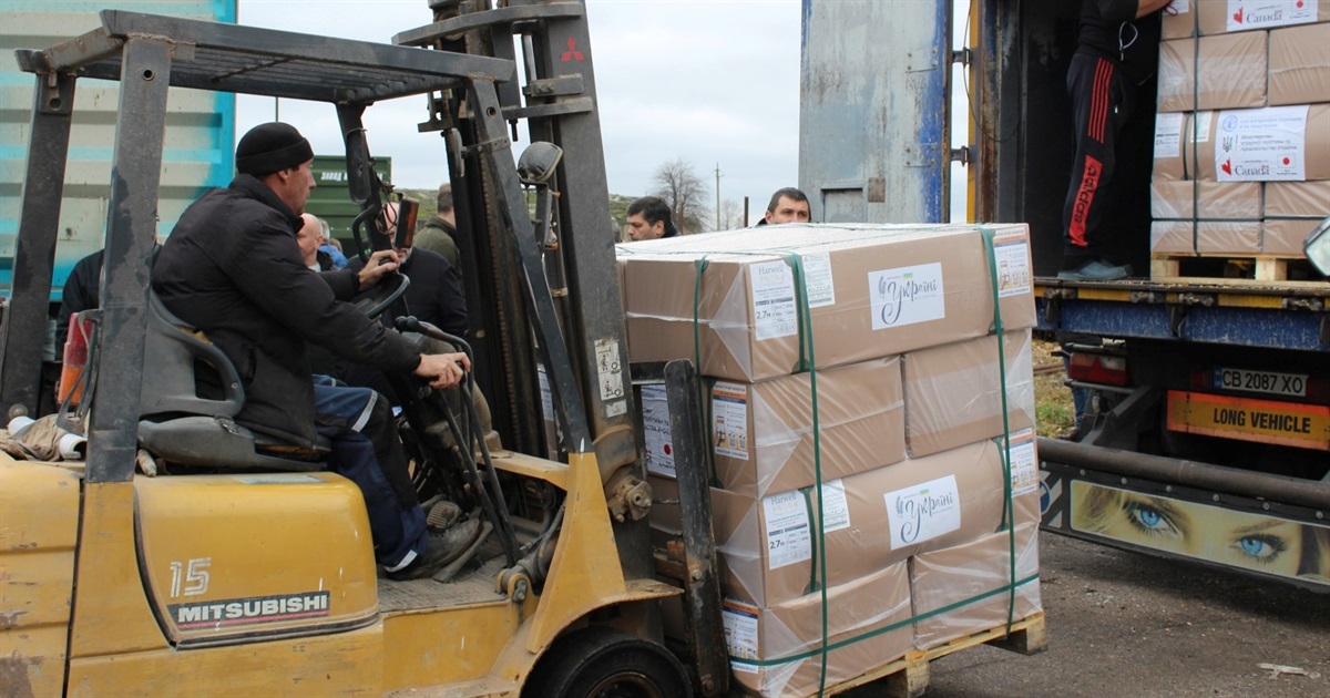 Рукави для тимчасового зберігання зерна: перша партія надійшла на Чернігівщину