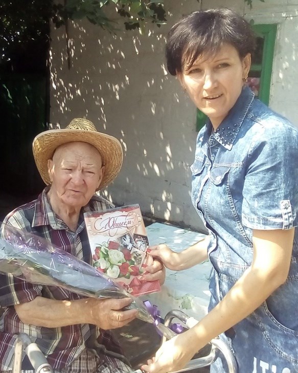 Двох ювілярів вітали з 90-річчям у Новотроїцькій сільській раді  