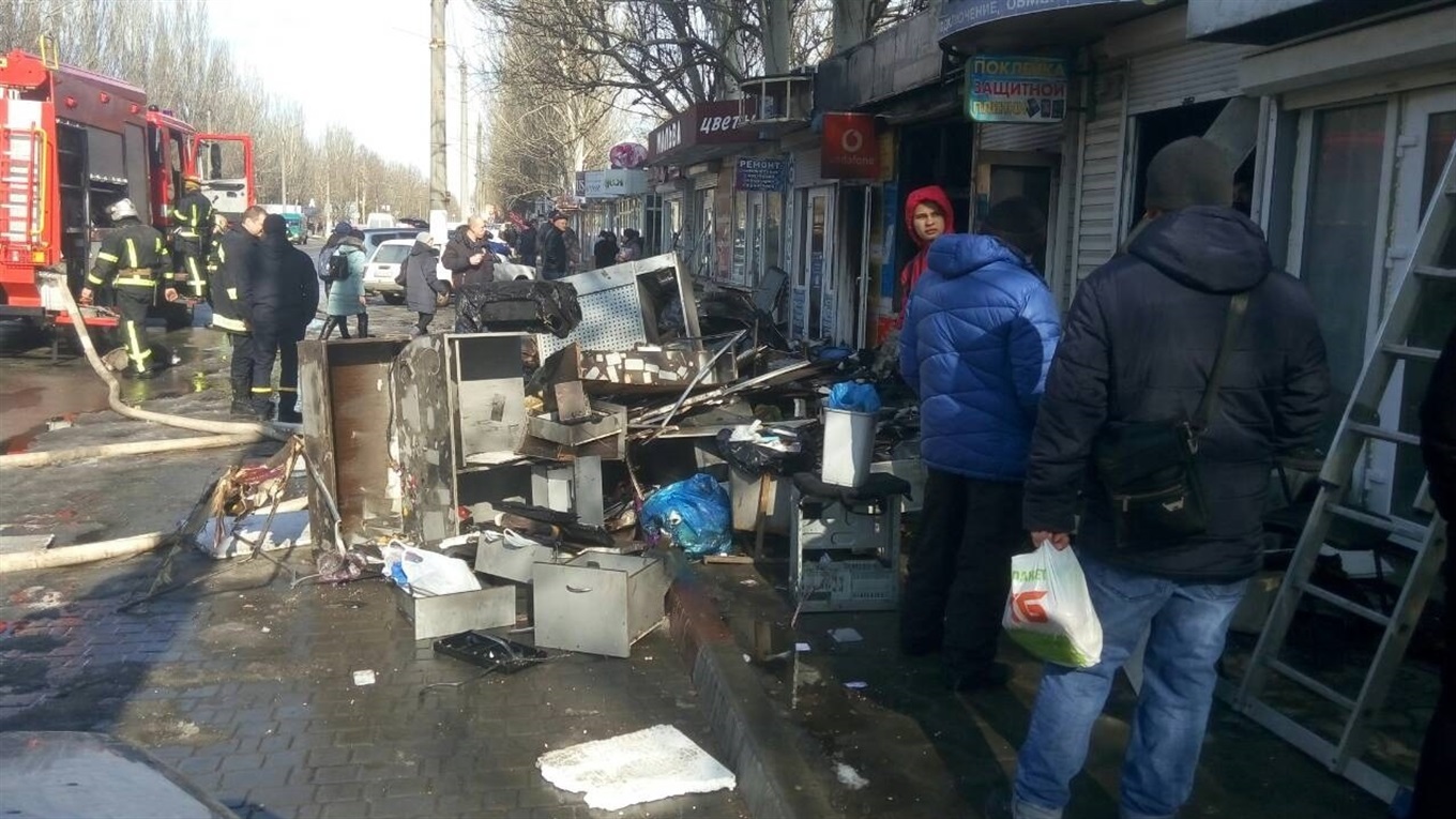 На Рижском рынке вновь горели киоски