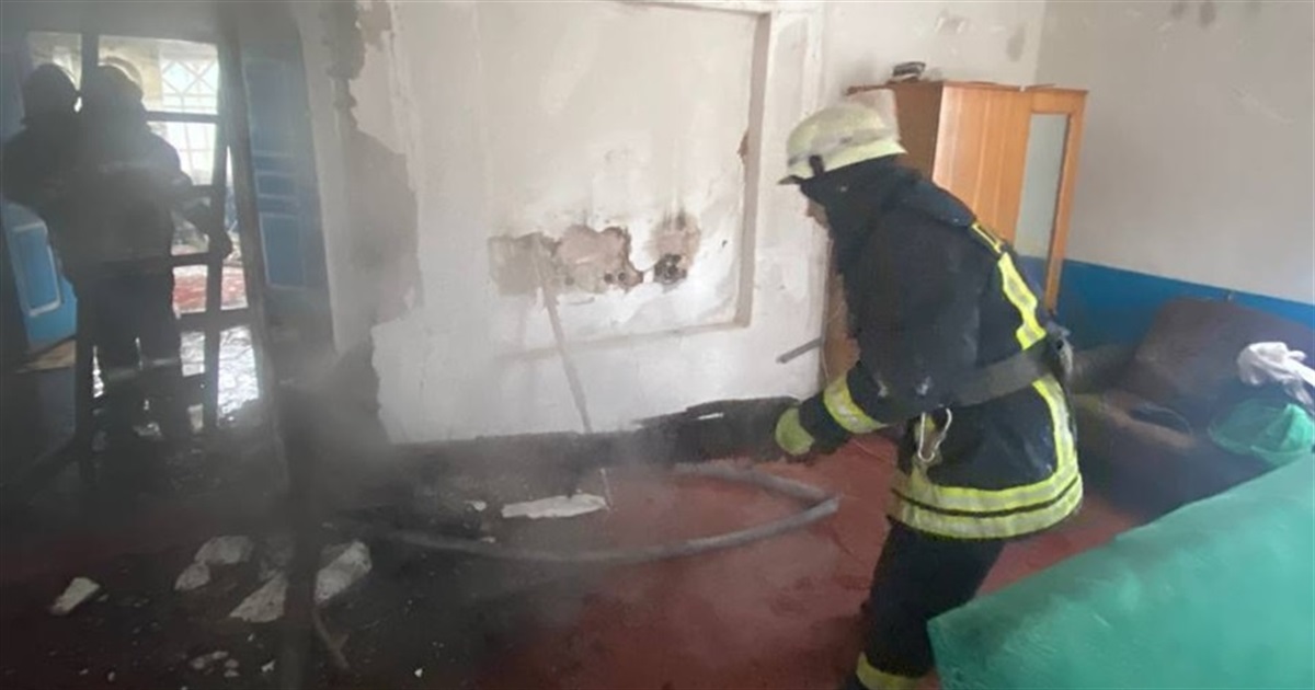 У будинку на Переяславщині сталася пожежа: загорівся перестінок біля груби