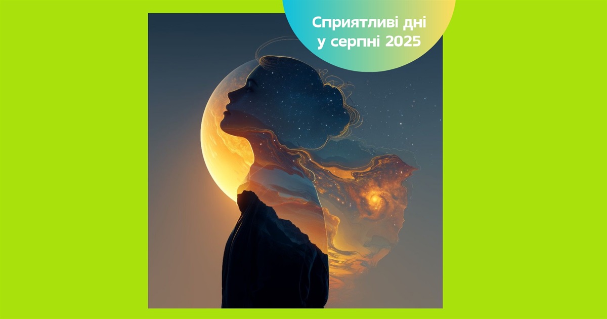 Місячний календар на серпень 2025 року – що краще планувати на кінець літа