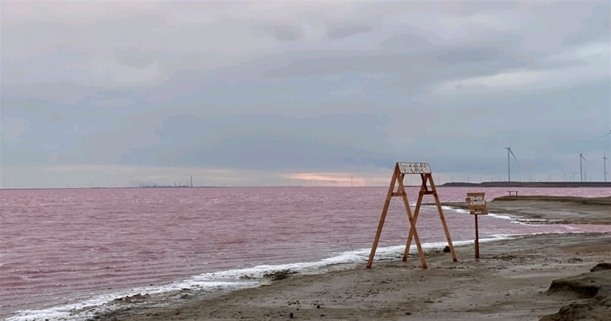Попри холод, Лемурійське озеро досі рожеве: яскраві фото