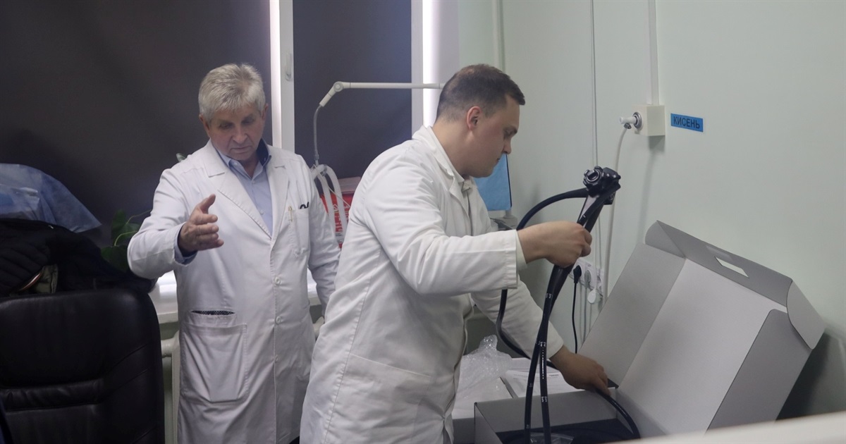 У лікарні Звягеля презентували нове медичне обладнання – відеоколоноскоп