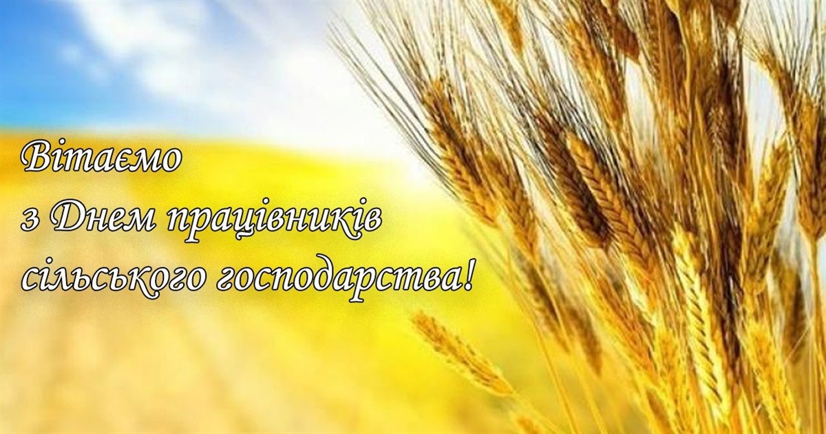 16 листопада - День працівників сільського господарства: щиро вітаємо аграріїв