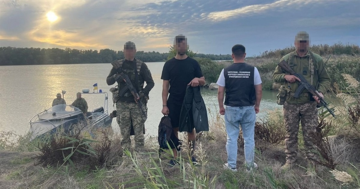 У ластах через Дунай: прикордонники затримали жителя Ізмаїла, який хотів втекти в Румунію