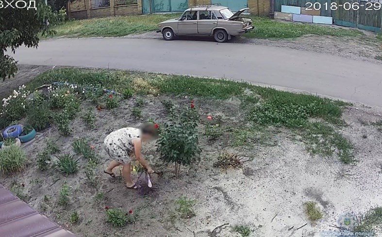 Зухвала крадійка «засвітилася» у Покровську на камерах відеоспостереження