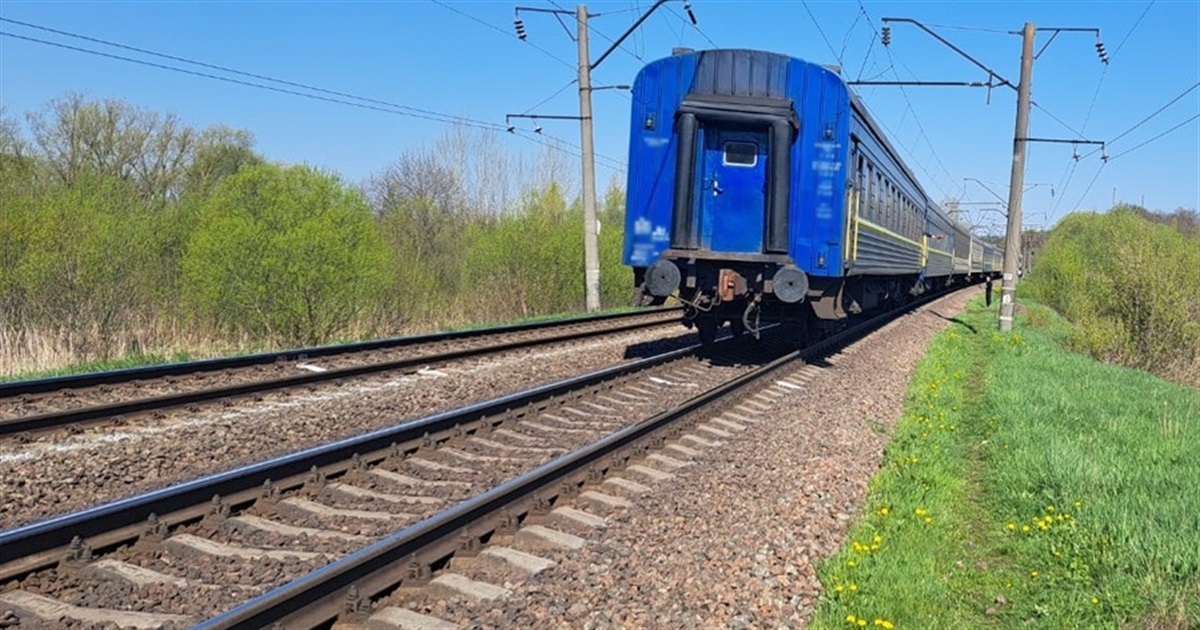 На Житомирщині потяг на смерть збив 55-річного чоловіка