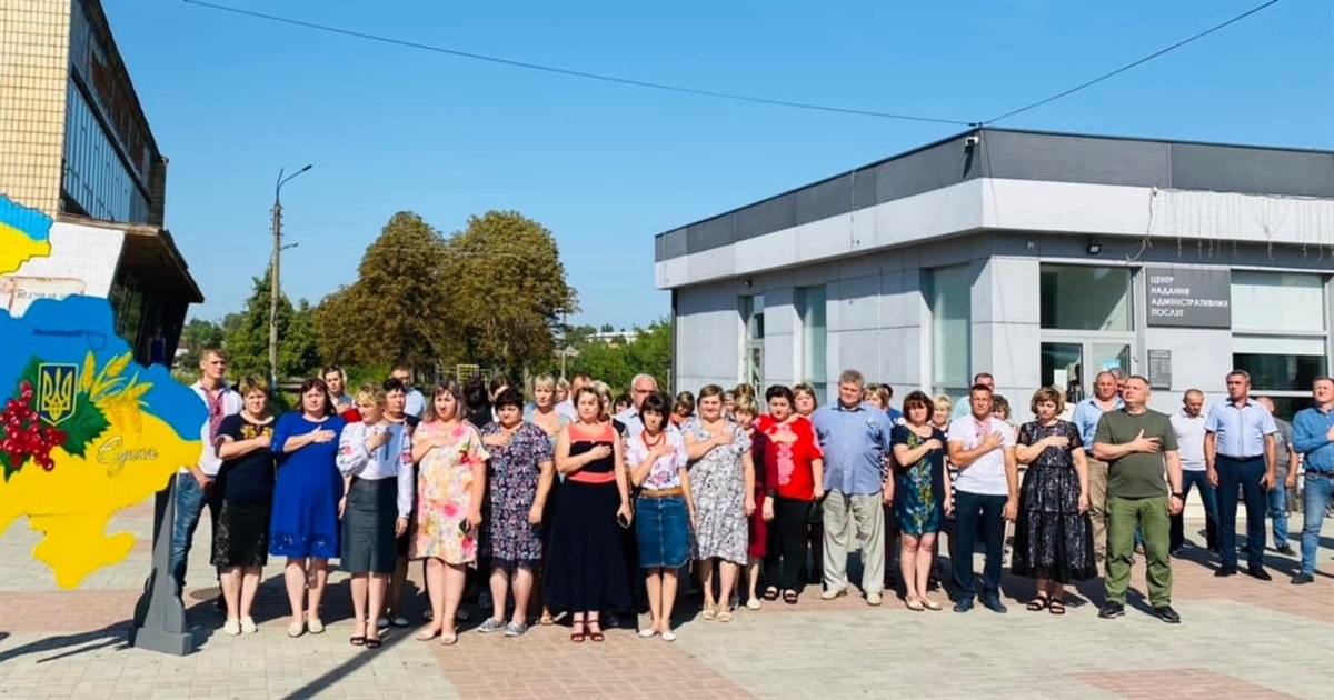 23 серпня на Білопільщині відзначили День прапора України
