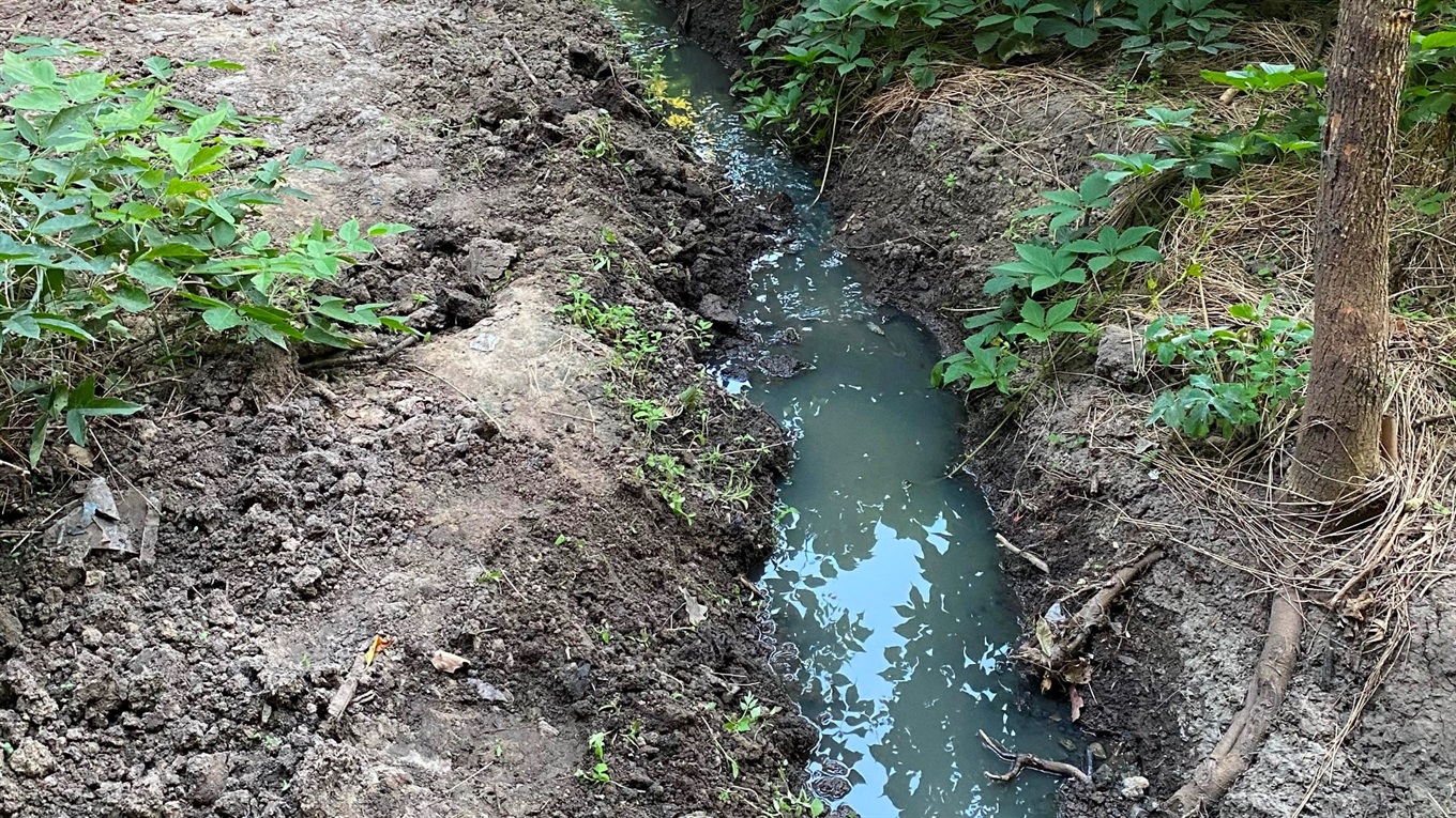 Село Весёлое возле реки умирания