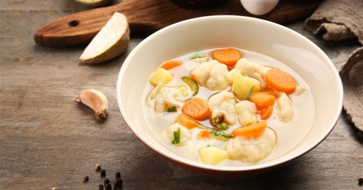Рецепт дня: суп з кльоцками