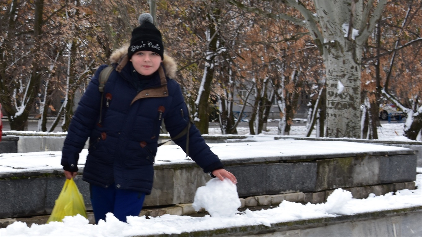 Фото дня: на Сірогозщині випав перший сніг