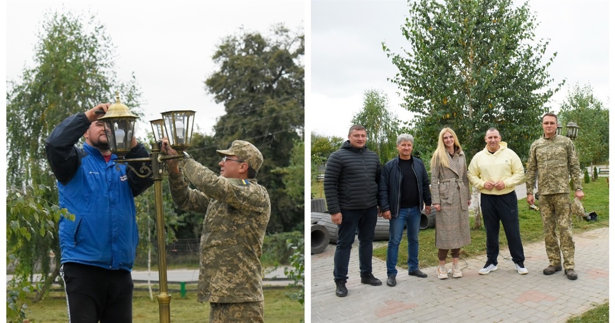У Браїлові в сквері Забаштанського облаштували нові лавочки, сміттєві урни та освітлення