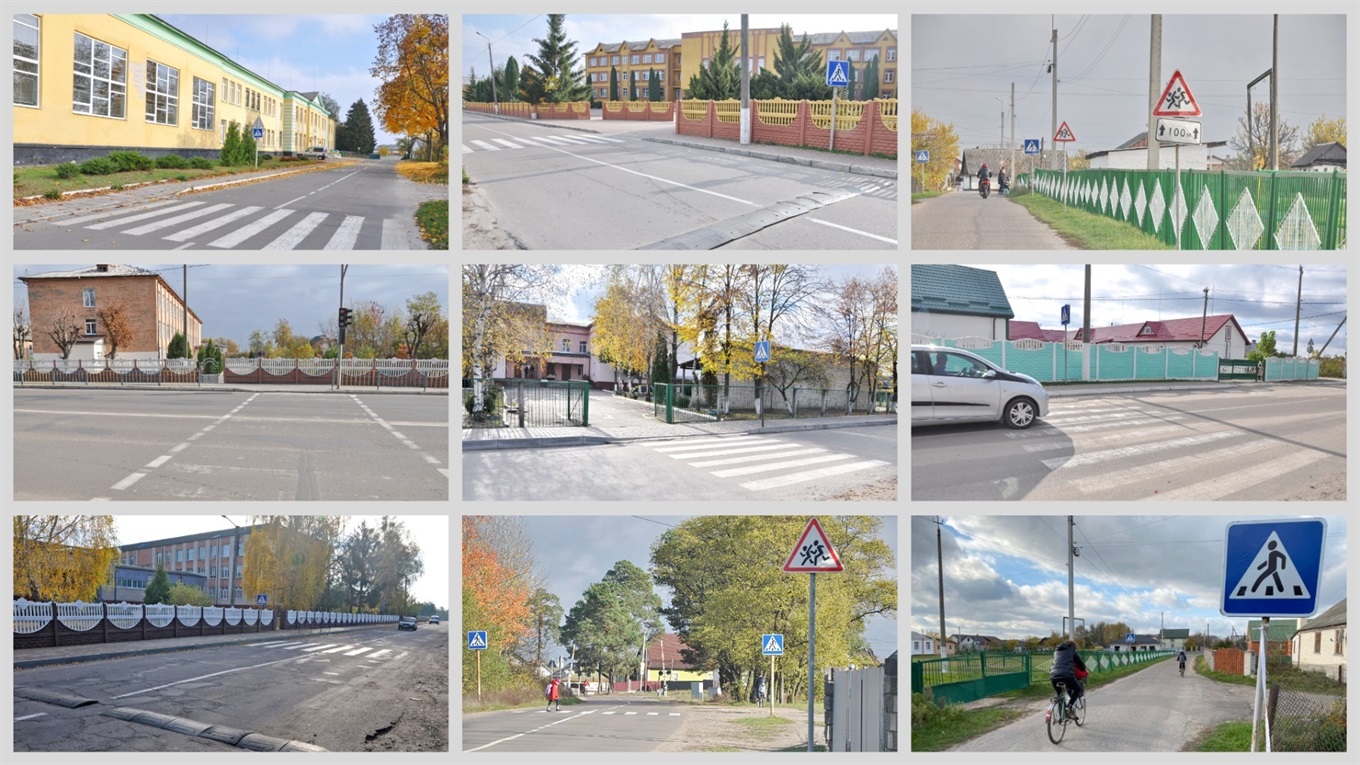 Фотопідбірка: як виглядають пішохідні переходи біля шкіл міста