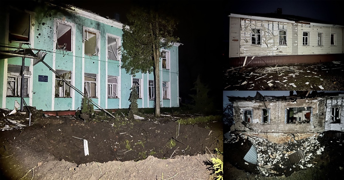 росіяни вдарили КАБами по Білопіллю, пошкодивши Центр дитячої та юнацької творчості