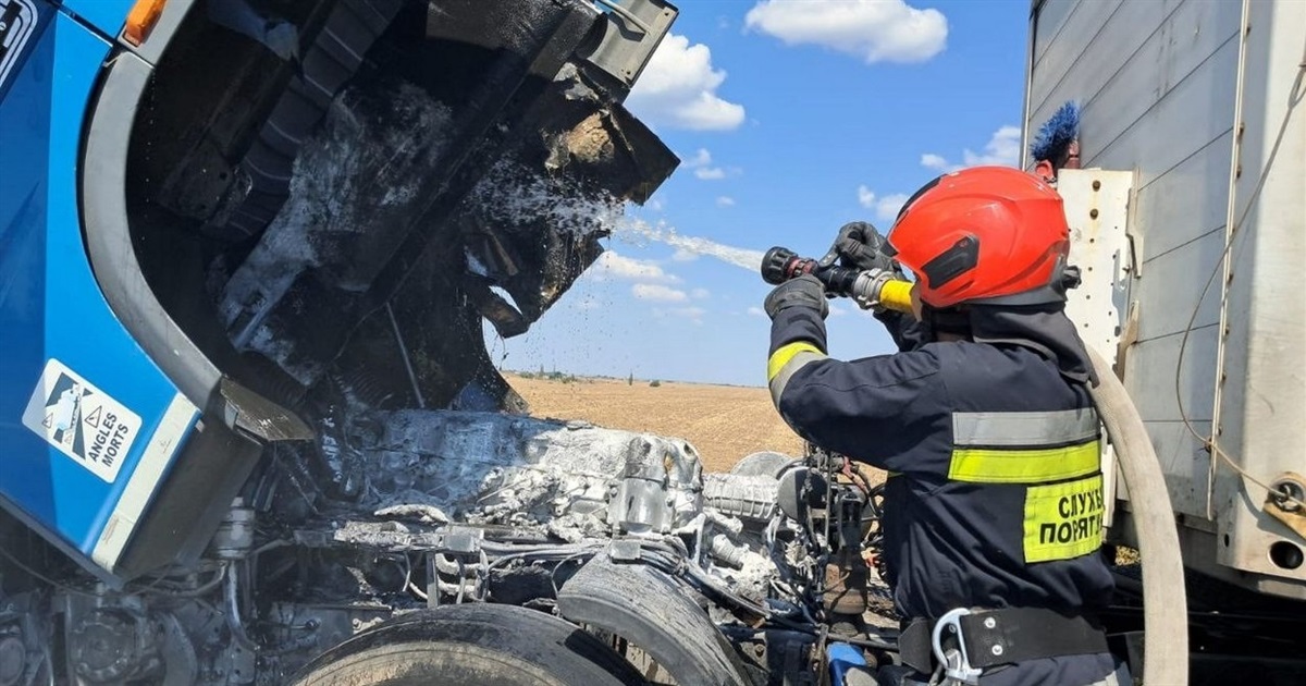 Під Ізмаїлом спалахнула фура