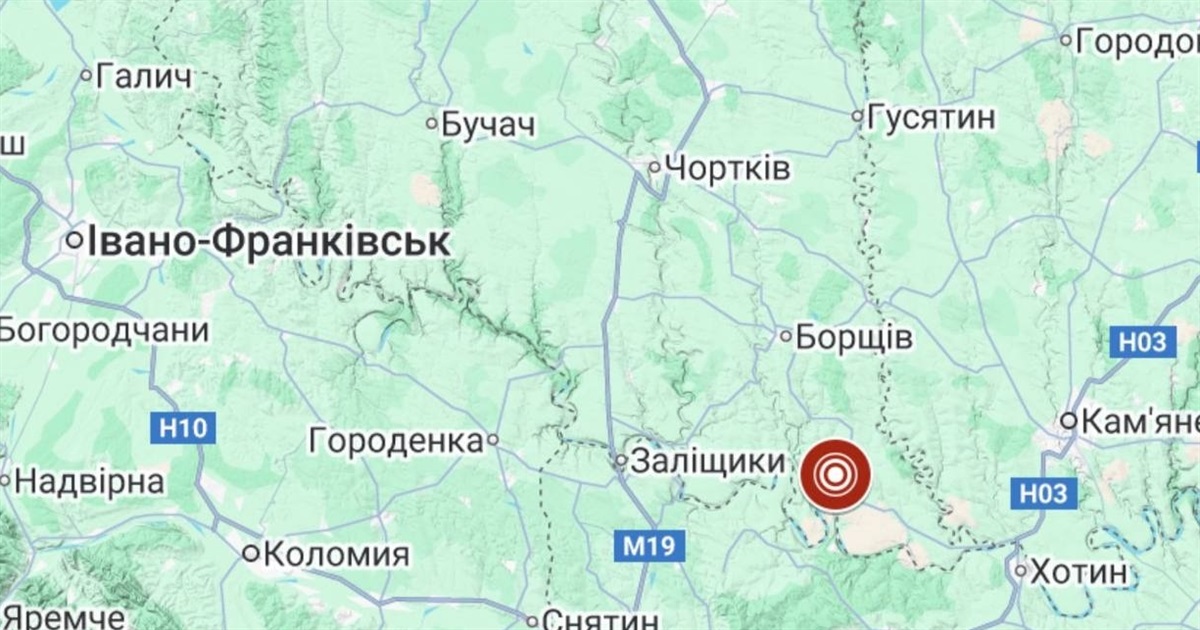 Учора ввечері на Чортківщині зафіксовано землетрус