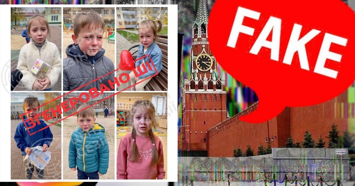 Згенеровано ШІ: росіяни поширюють маніпуляції з дитячим контентом